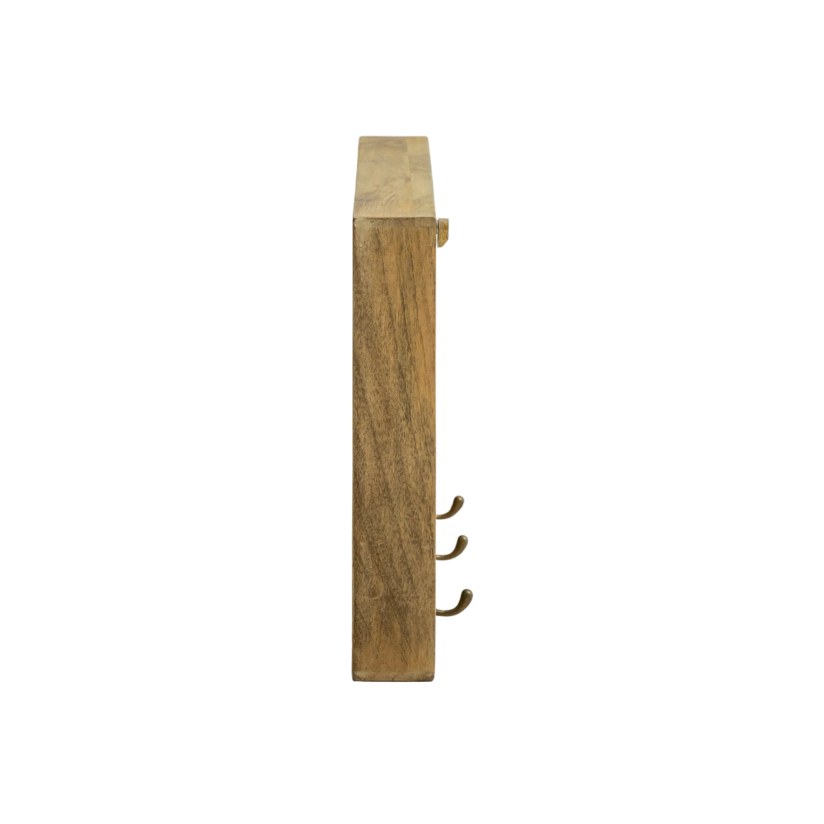 Porte-manteau en bois de manguier avec miroir Marley