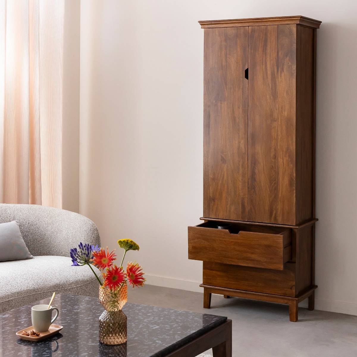 Armoire en bois de manguier Remick