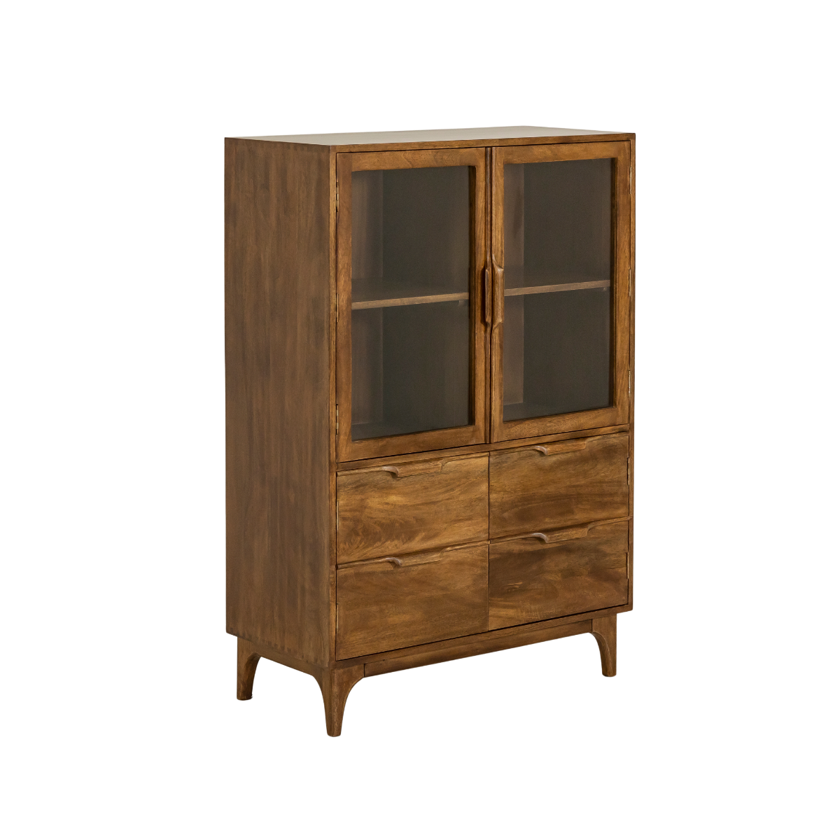Vitrine en bois de manguier Remick