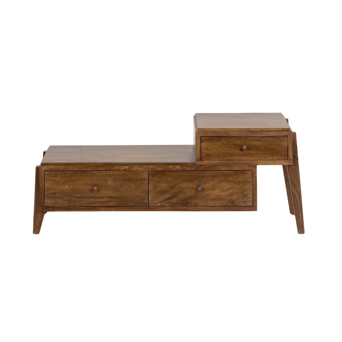 Meuble TV 3 tiroirs en bois de manguier Remick