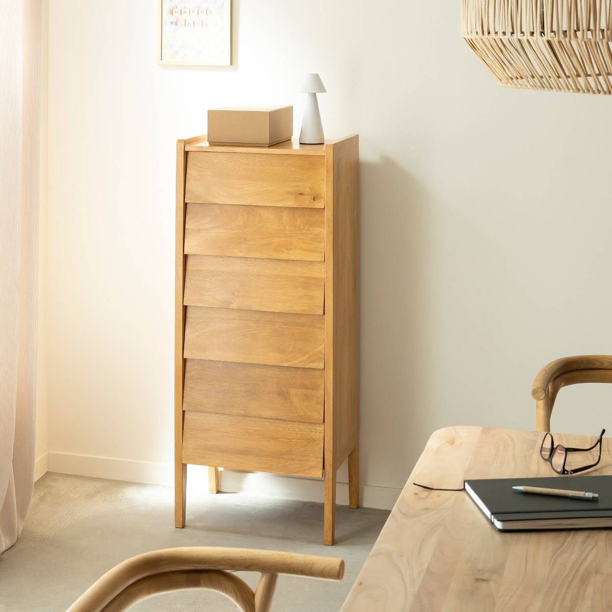 Chiffonnier en bois de manguier Hera