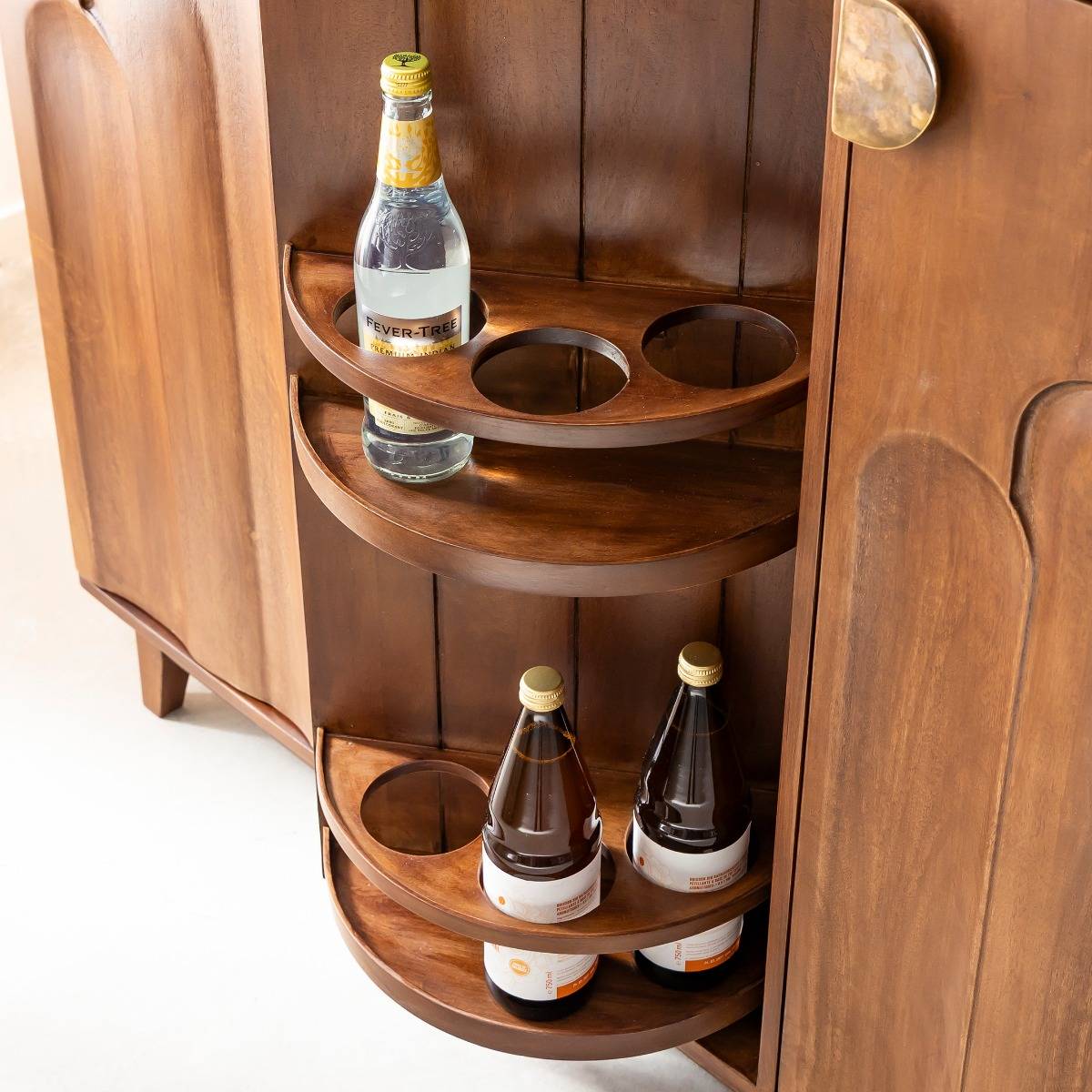 Meuble bar en bois de manguier Elio