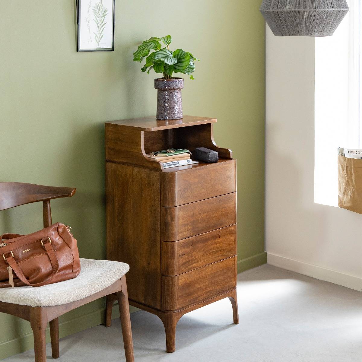 Chiffonnier en bois de manguier Remick
