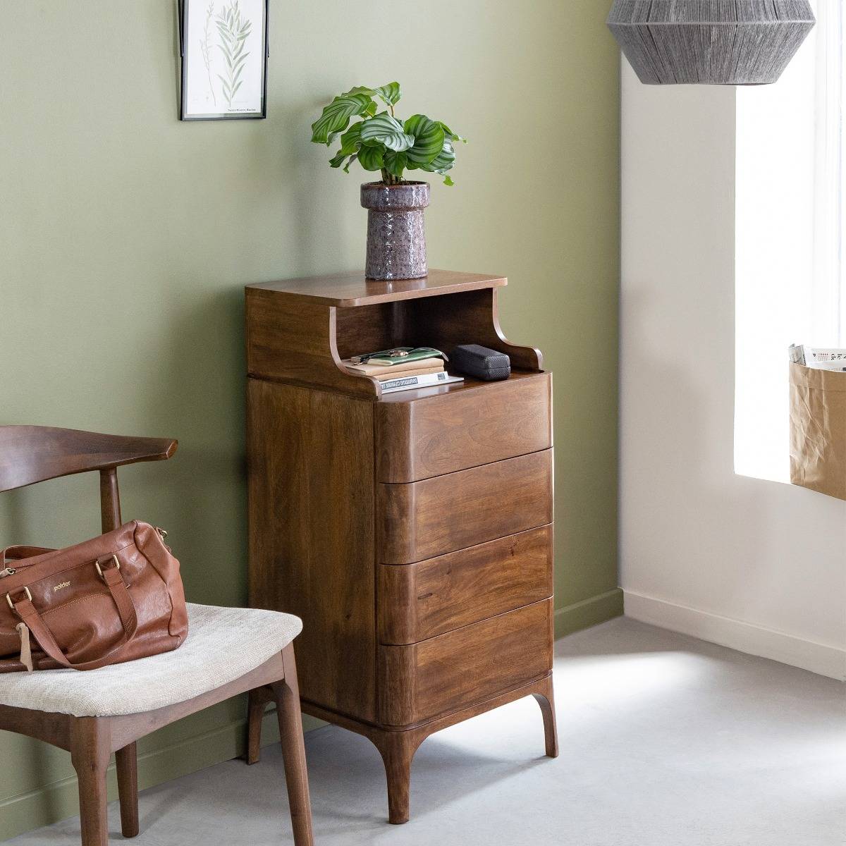 Chiffonnier en bois de manguier Remick