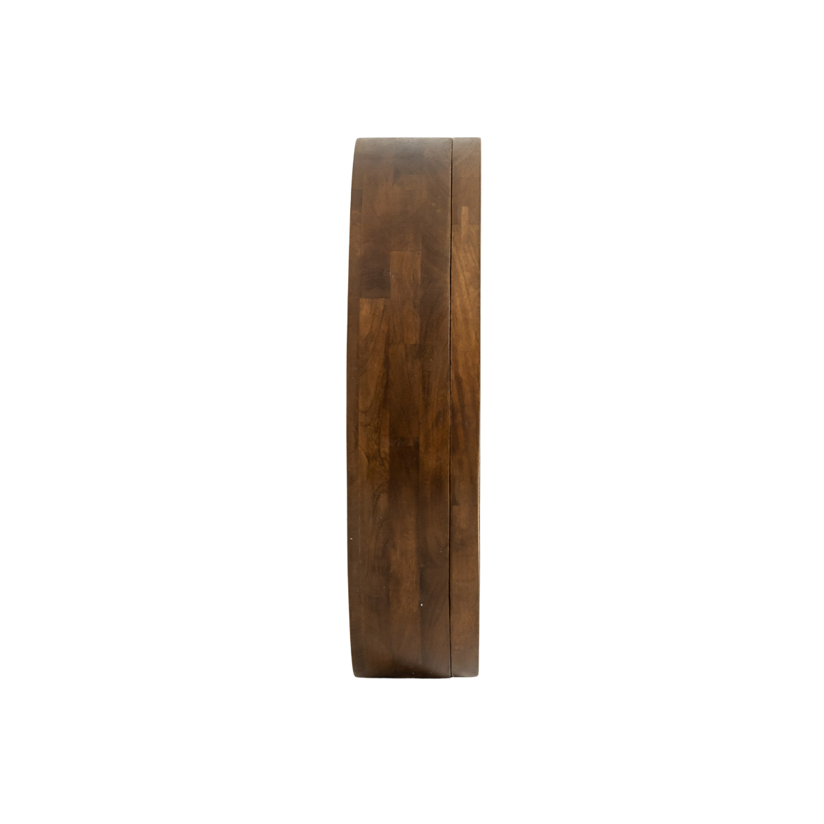 Miroir avec étagères en bois de manguier foncé Remick