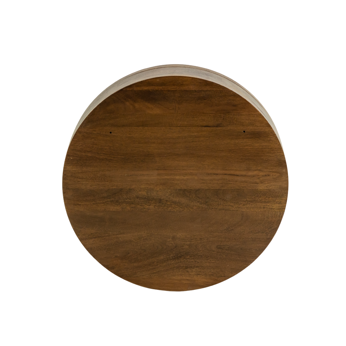 Miroir avec étagères en bois de manguier foncé Remick
