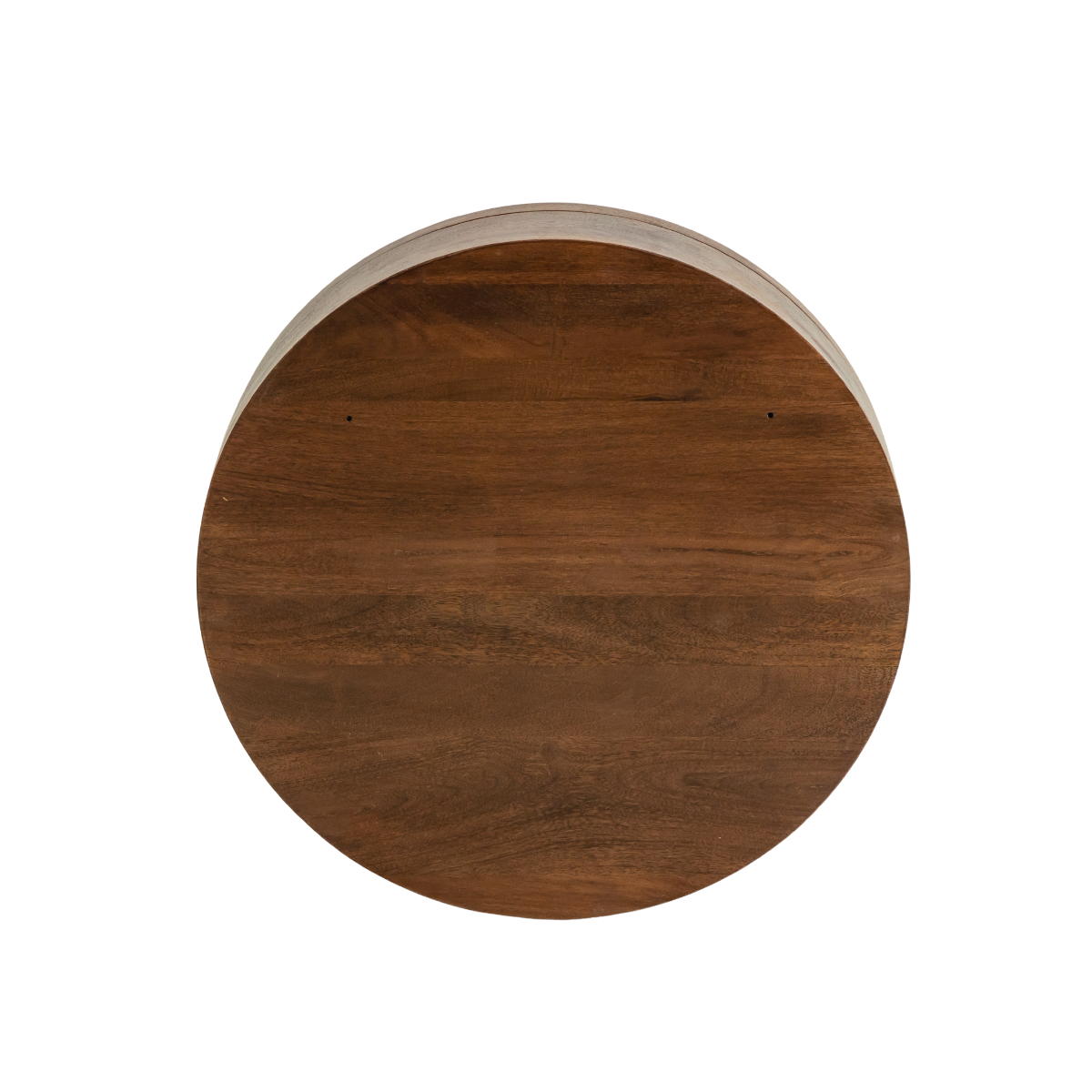 Miroir avec étagères en bois de manguier foncé Remick