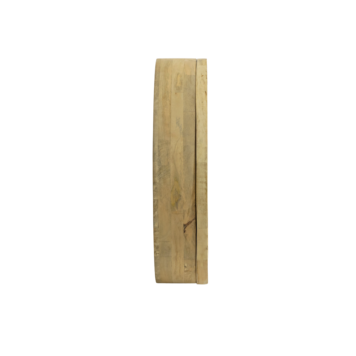Miroir avec étagères en bois de manguier clair Juliet