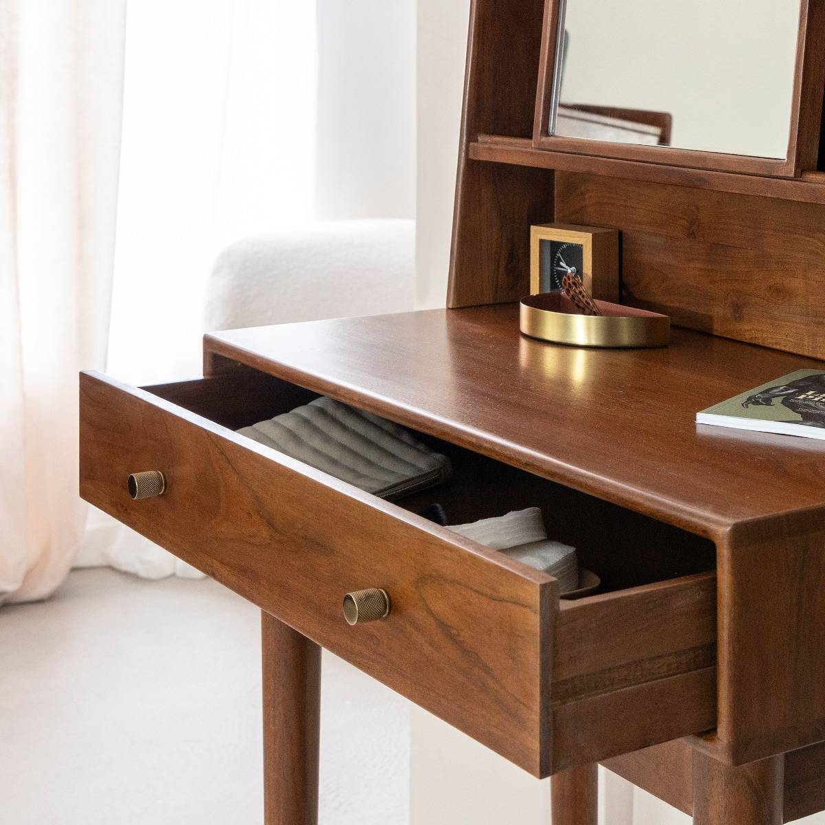 Bureau en bois d'acacia Emiel
