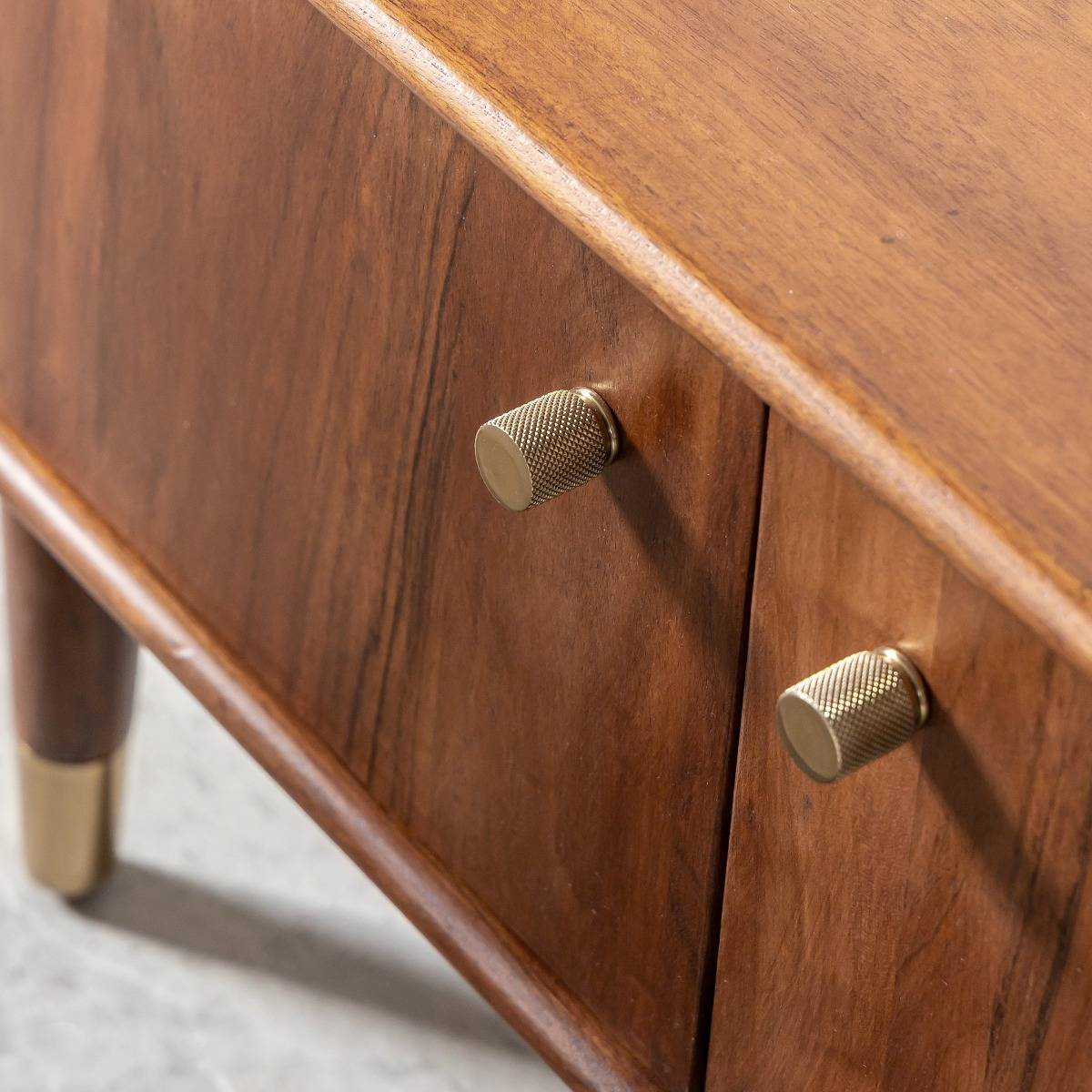 Meuble TV 2 portes en bois d'acacia Emiel