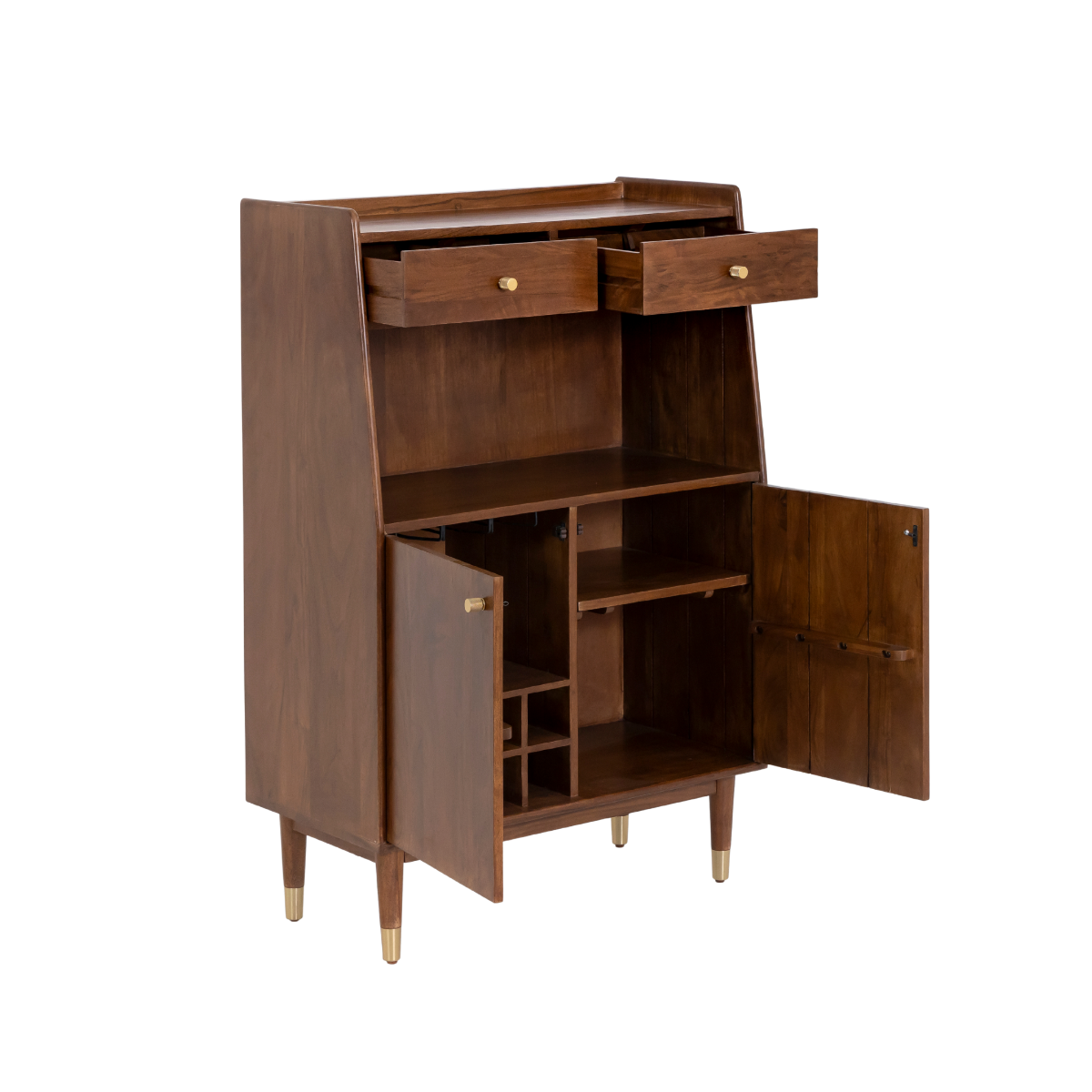 Buffet haut en bois d'acacia Emiel