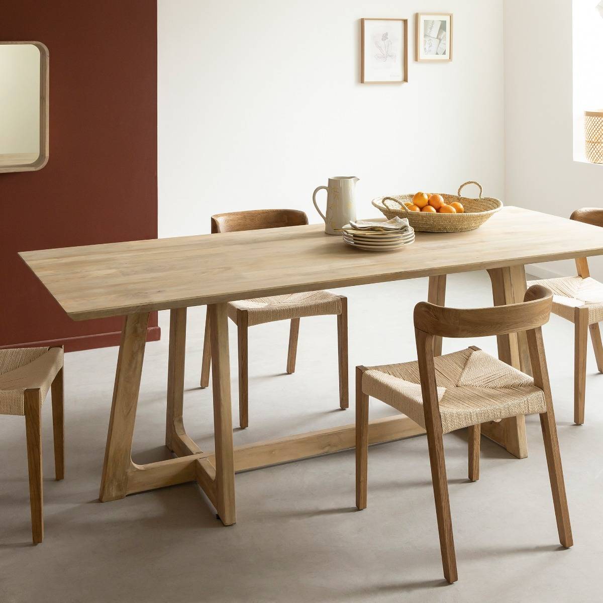 Table à manger en bois de manguier Anastasia