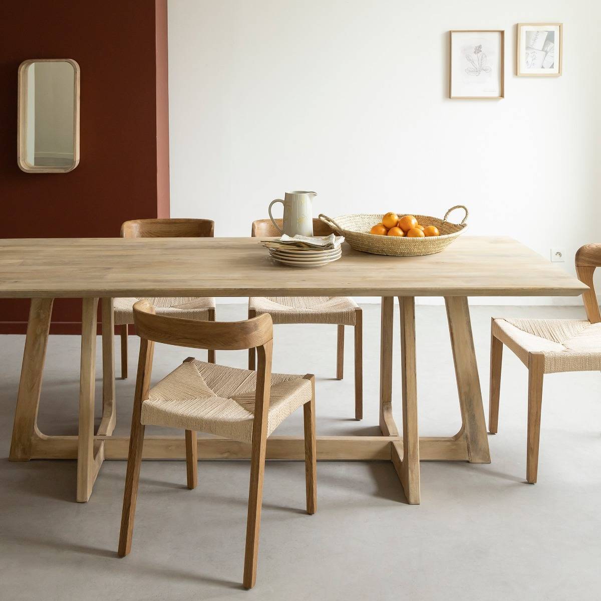 Table à manger en bois de manguier Anastasia