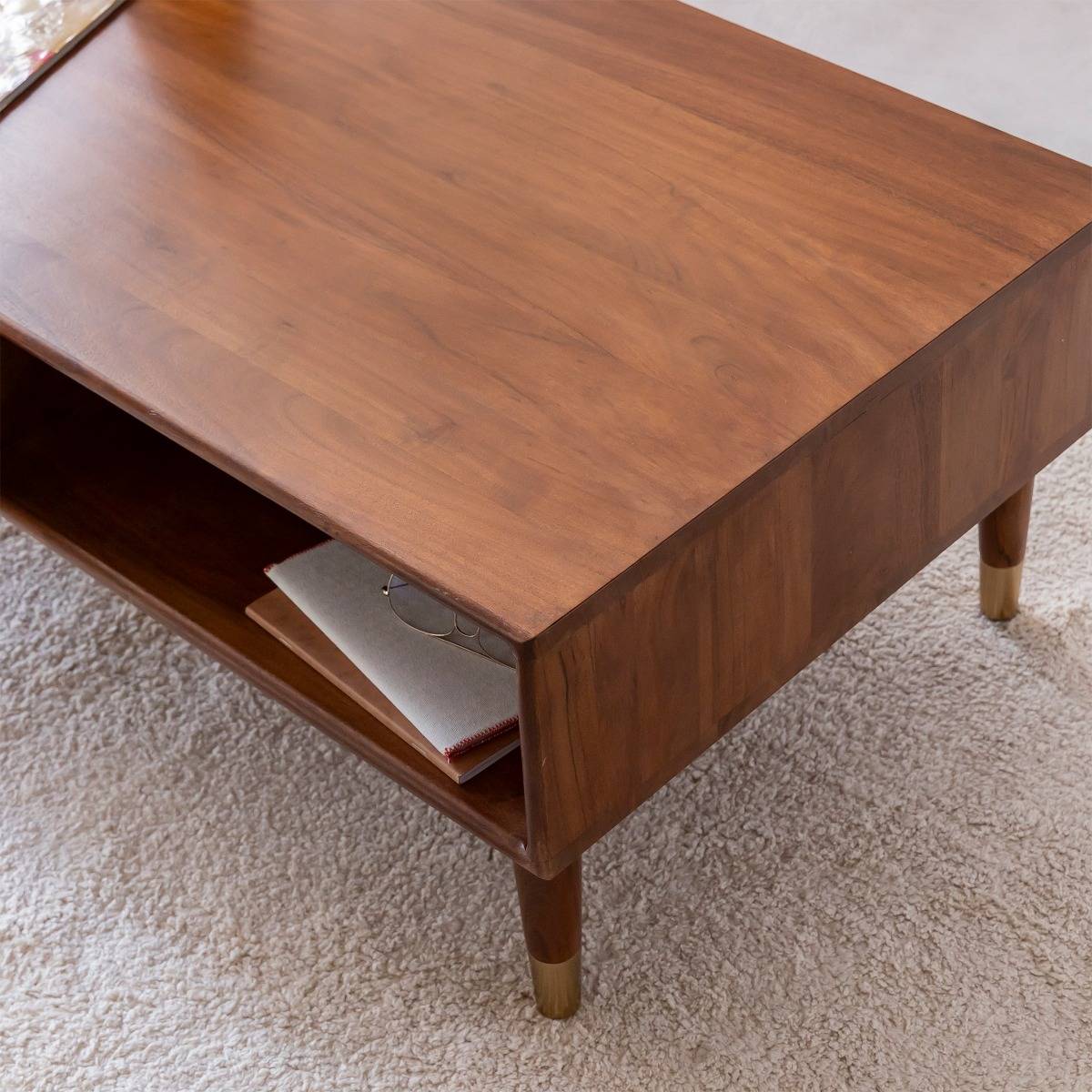 Table basse en bois d'acacia Emiel