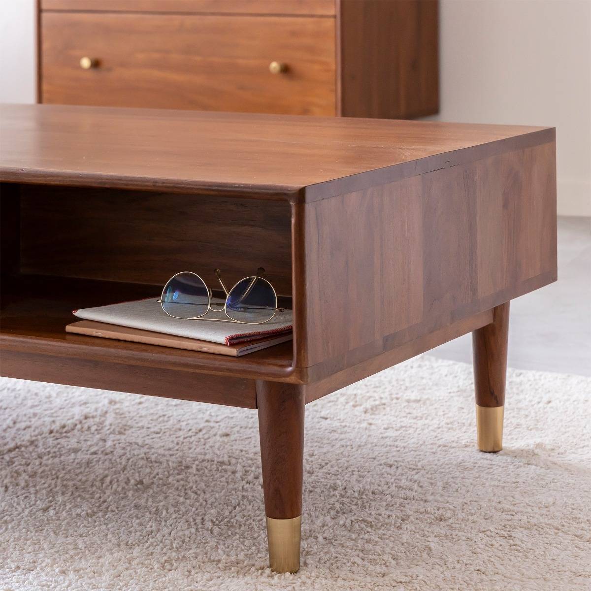 Table basse en bois d'acacia Emiel