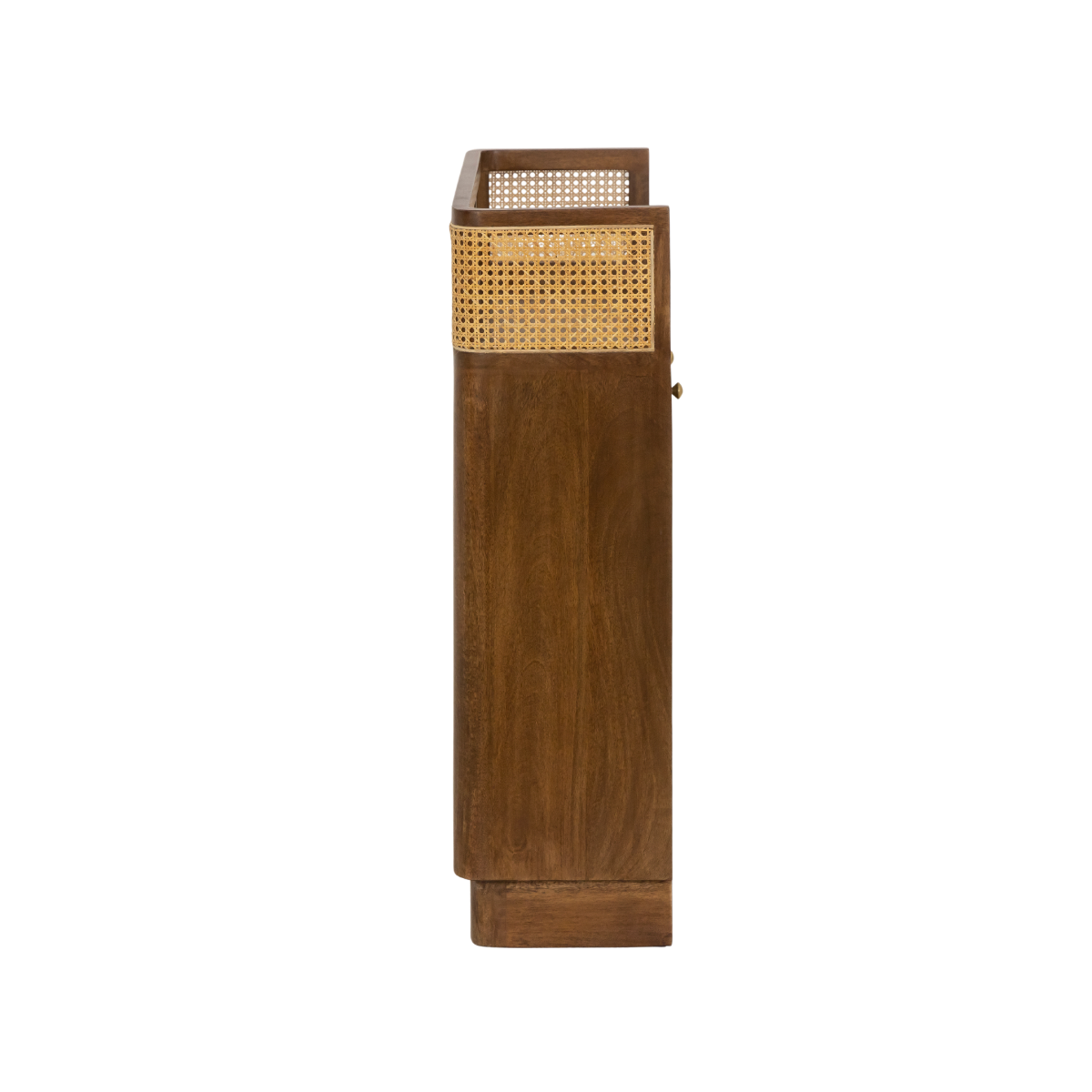 Bar en bois de manguier et cannage Remick