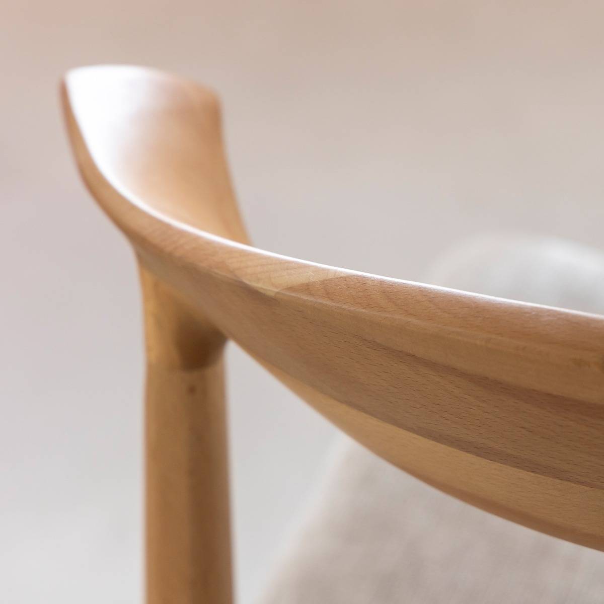 Chaise en bois de hêtre clair Aline (lot de 2)