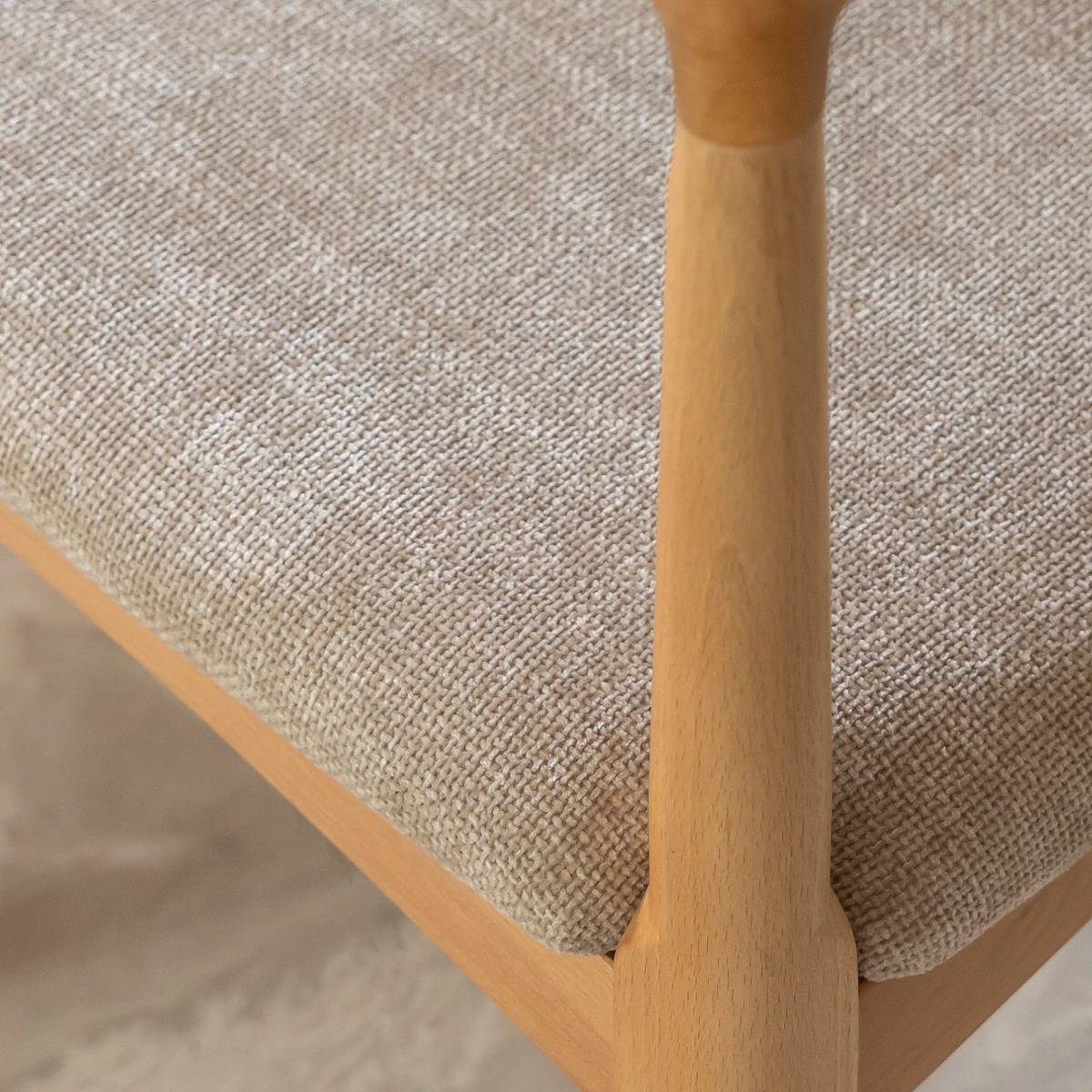 Chaise en bois de hêtre clair Aline (lot de 2)