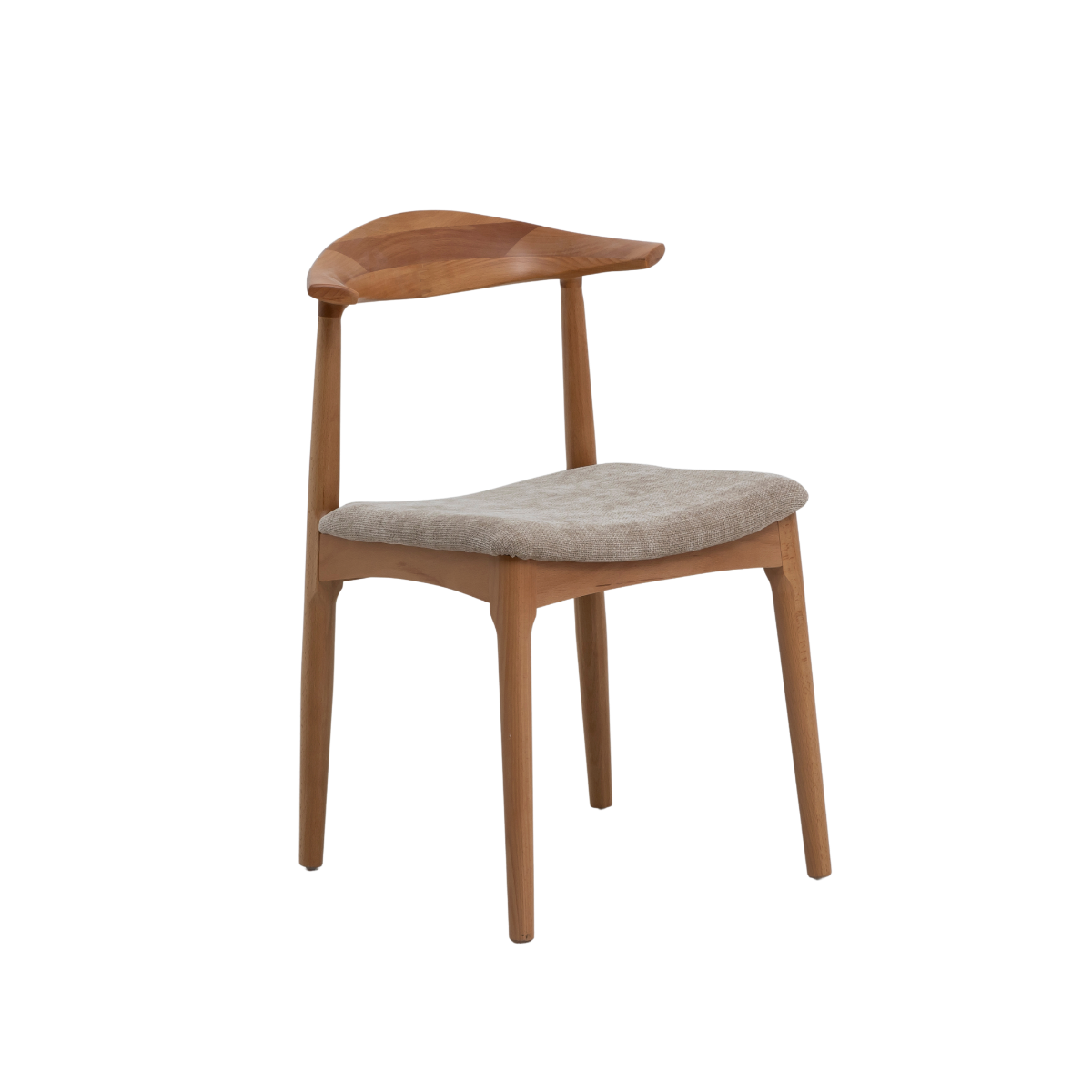 Chaise en bois de hêtre clair Aline (lot de 2)