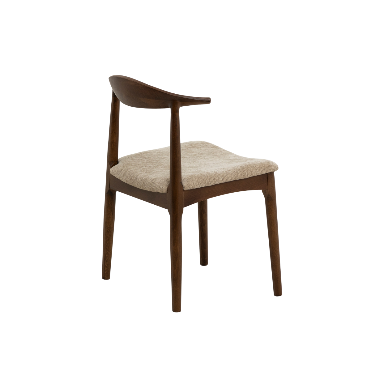 Chaise bois hêtre foncé Aline (lot de 2)