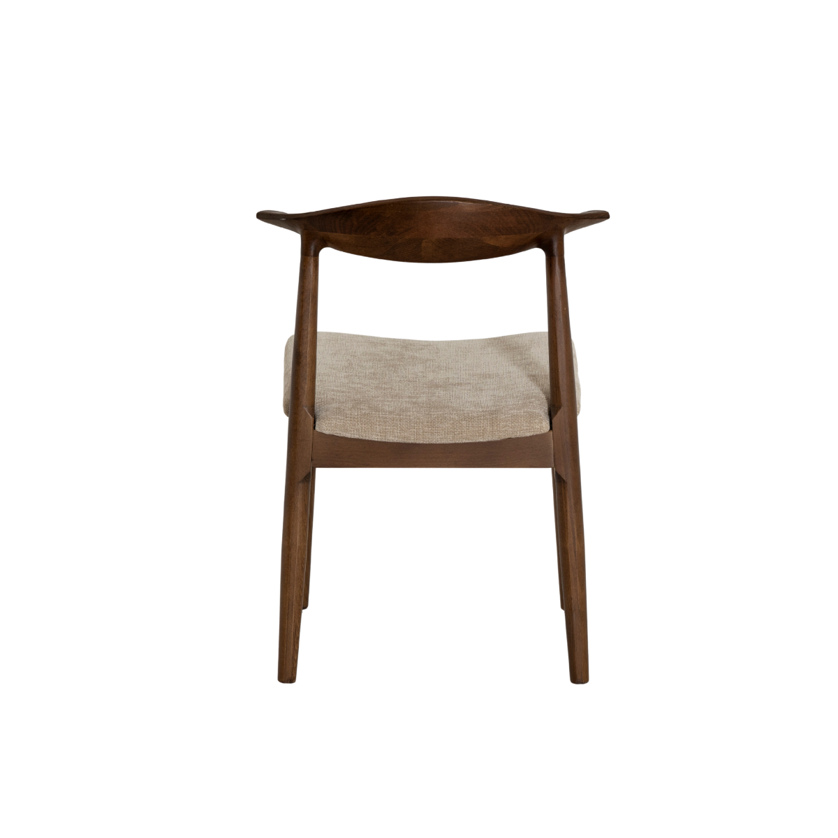 Chaise bois hêtre foncé Aline (lot de 2)