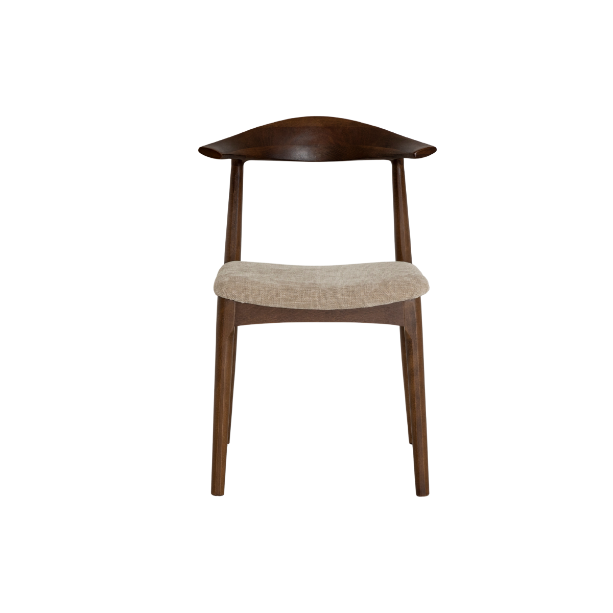 Chaise bois hêtre foncé Aline (lot de 2)