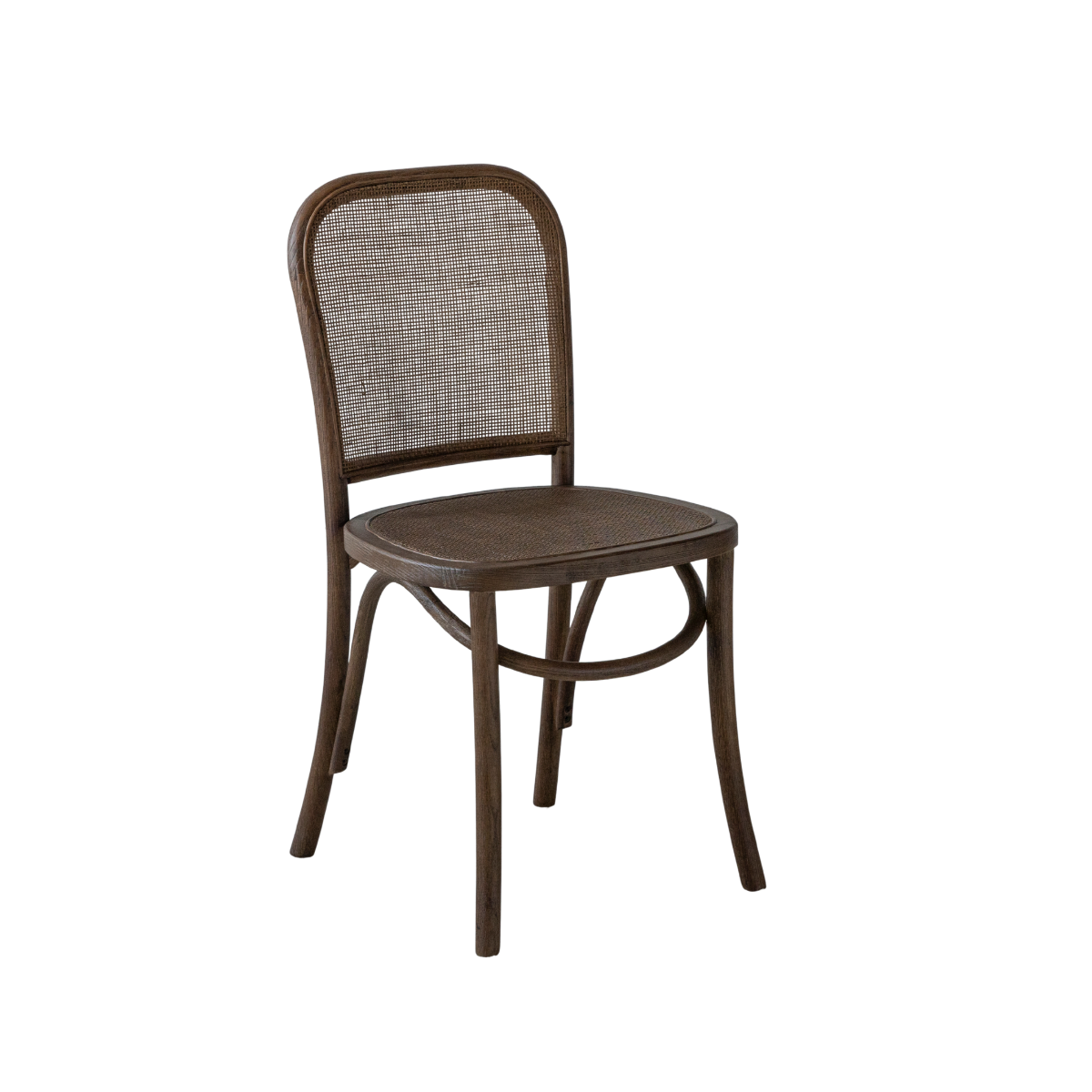Chaise en orme et cannage Luzian (lot de 2)