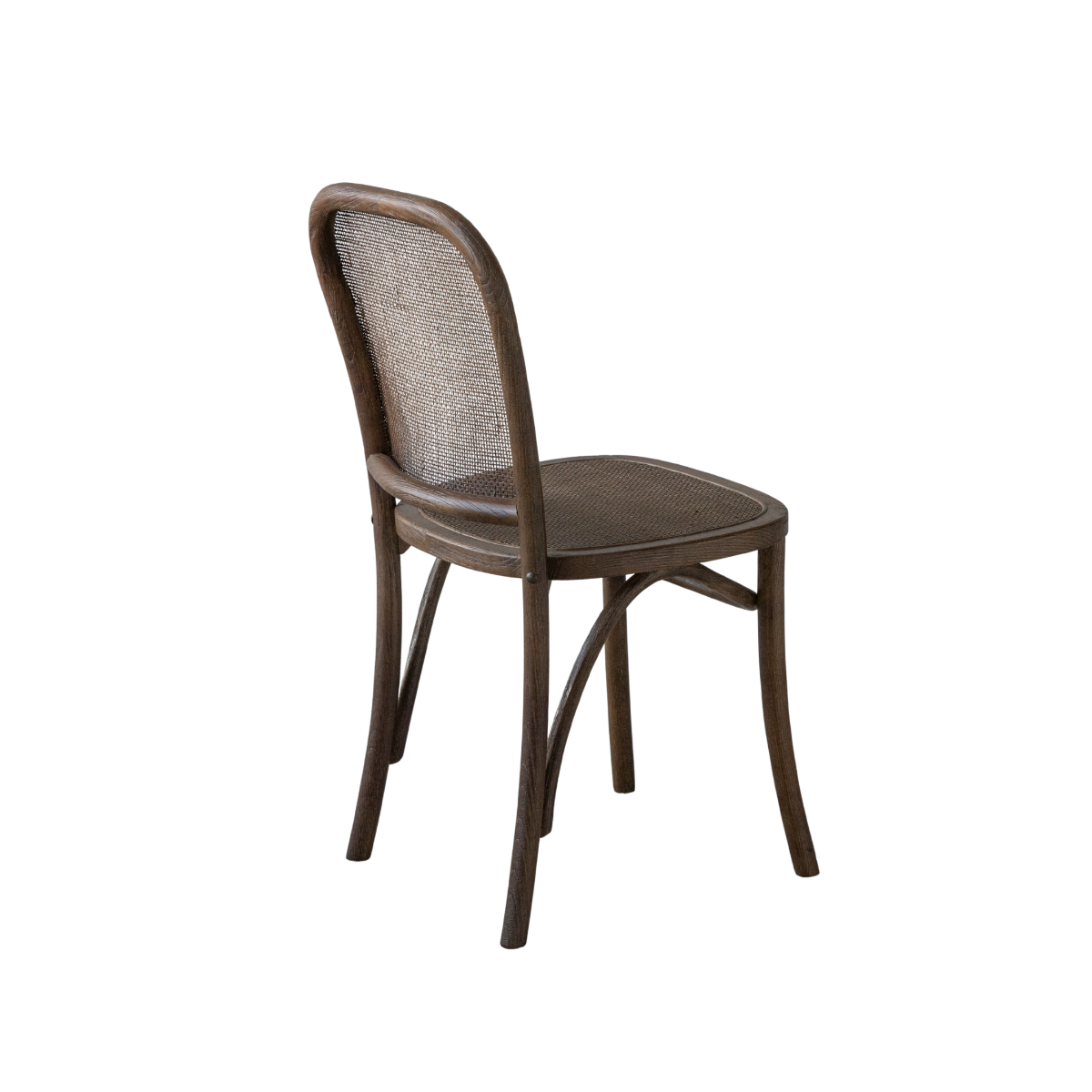 Chaise en orme et cannage Luzian (lot de 2)