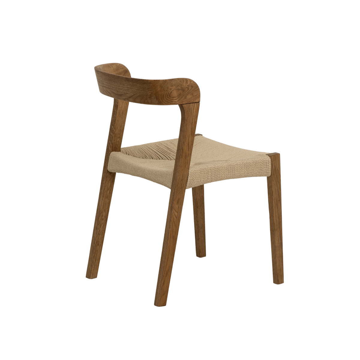 Chaise en bois de chêne et en corde Auren (lot de 2)
