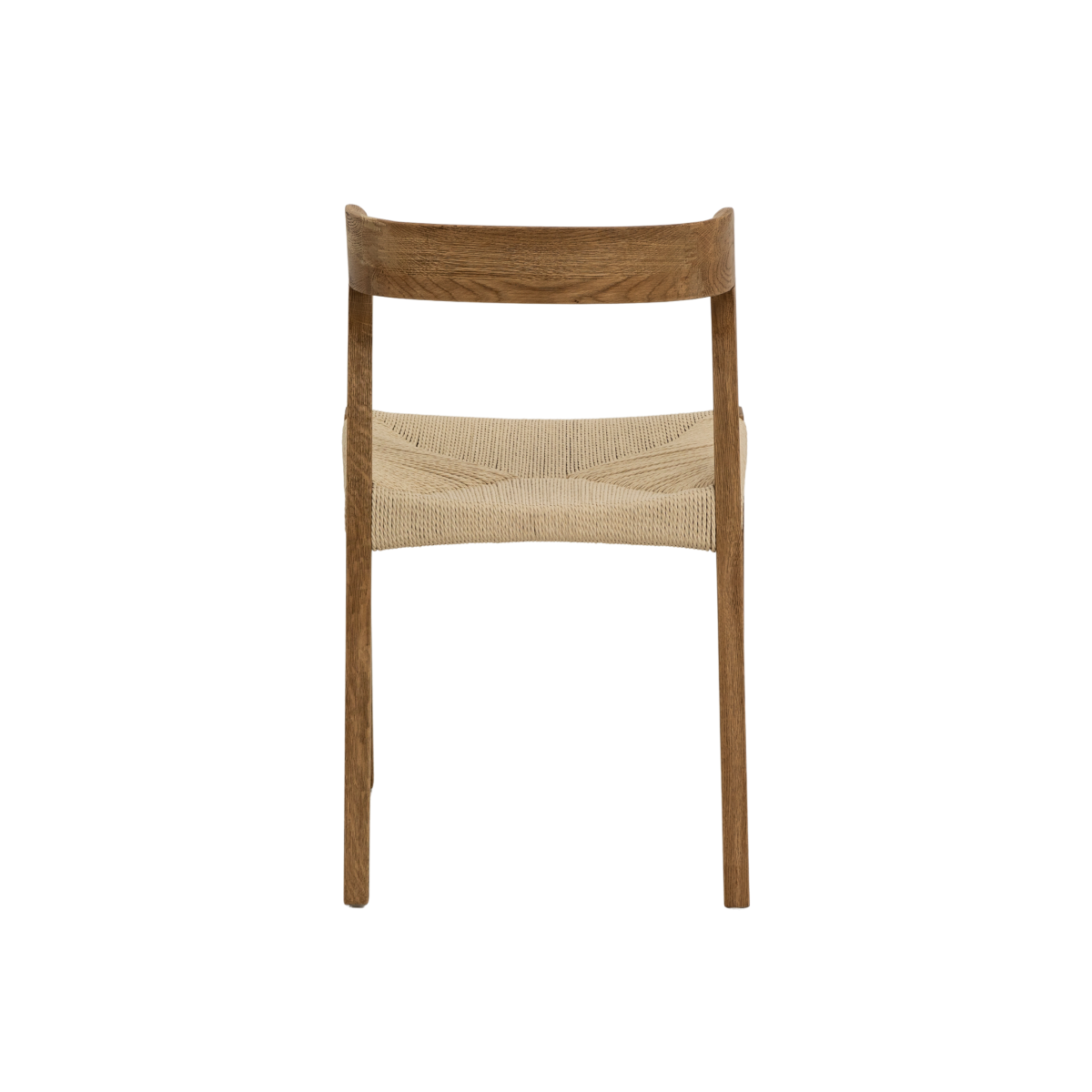 Chaise en bois de chêne et en corde Auren (lot de 2)