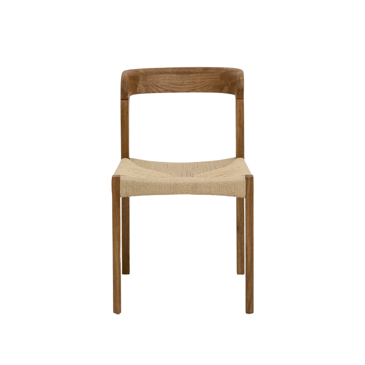 Chaise en bois de chêne et en corde Auren (lot de 2)