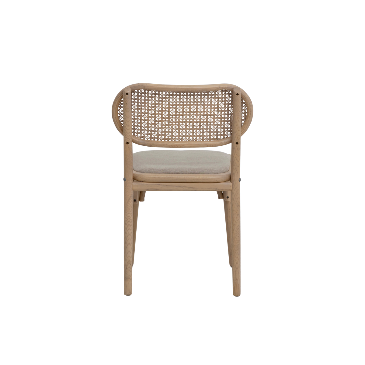 Chaise en orme clair et cannage Luzian (lot de 2)