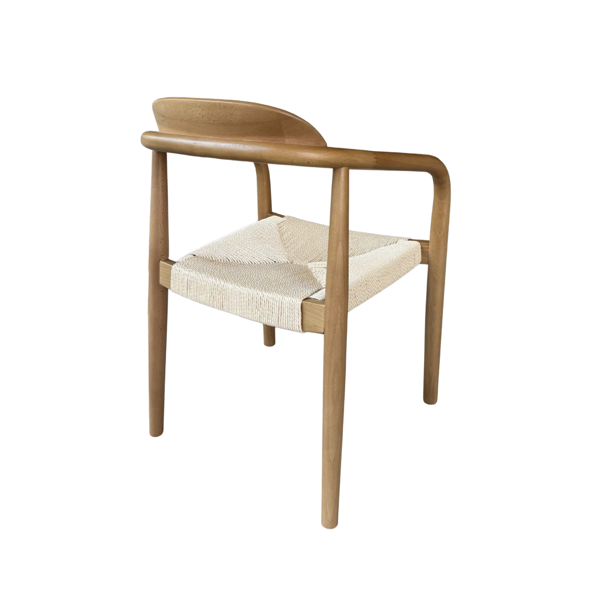 Chaise en bois de hêtre et en corde Galen (lot de 2)