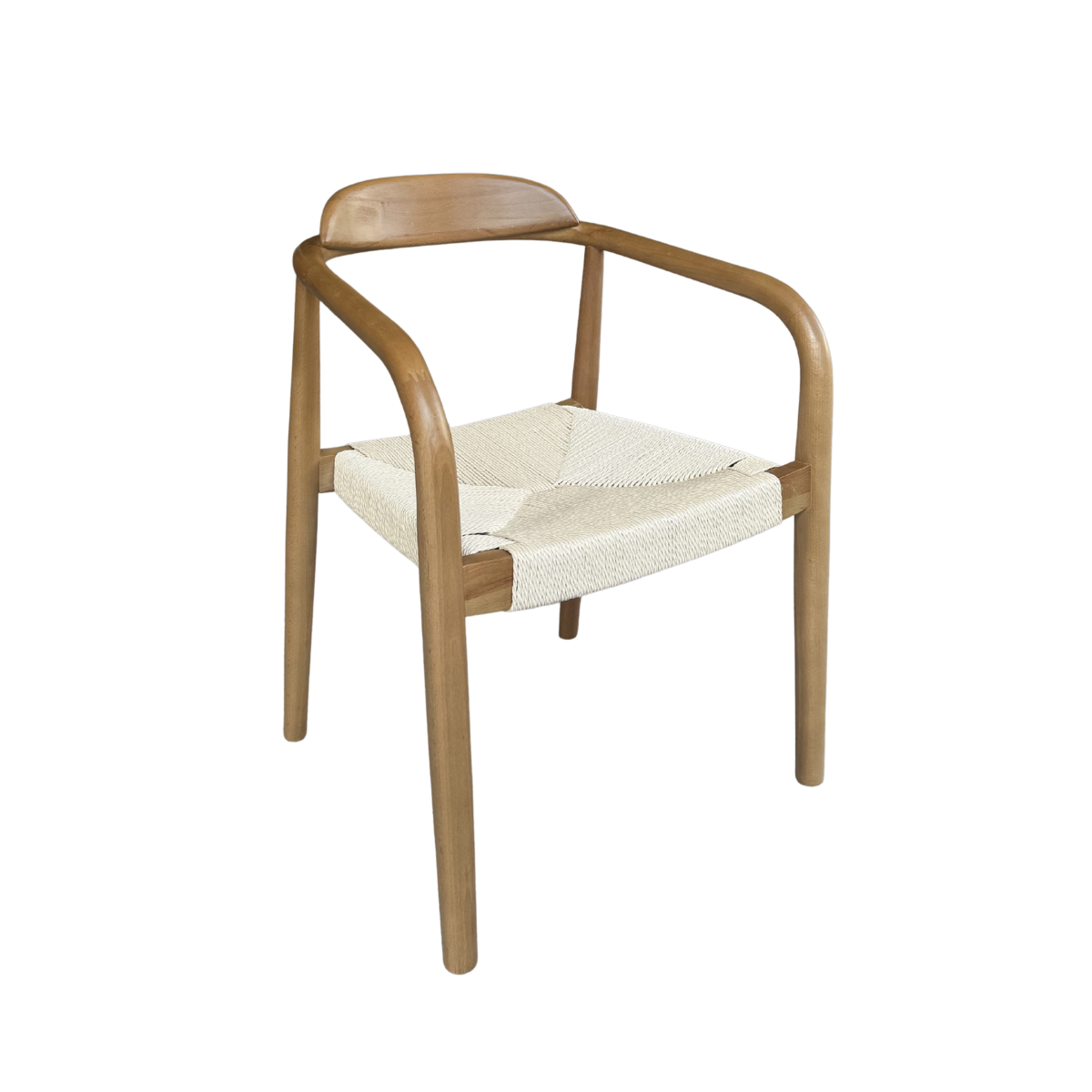 Chaise en bois de hêtre et en corde Galen (lot de 2)