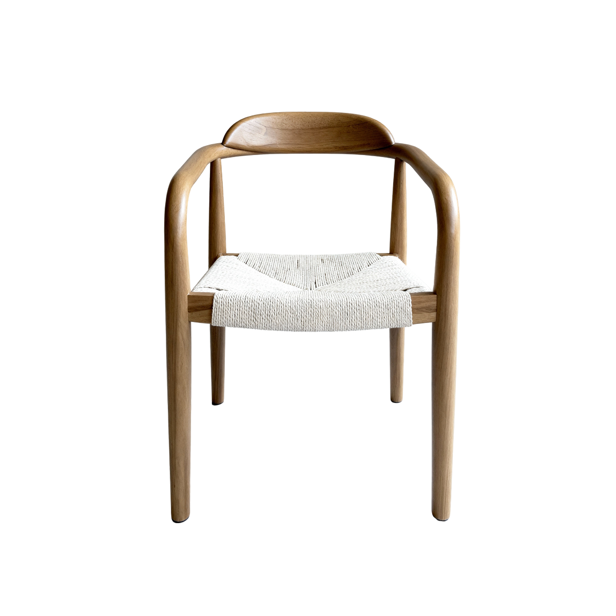 Chaise en bois de hêtre et en corde Galen (lot de 2)