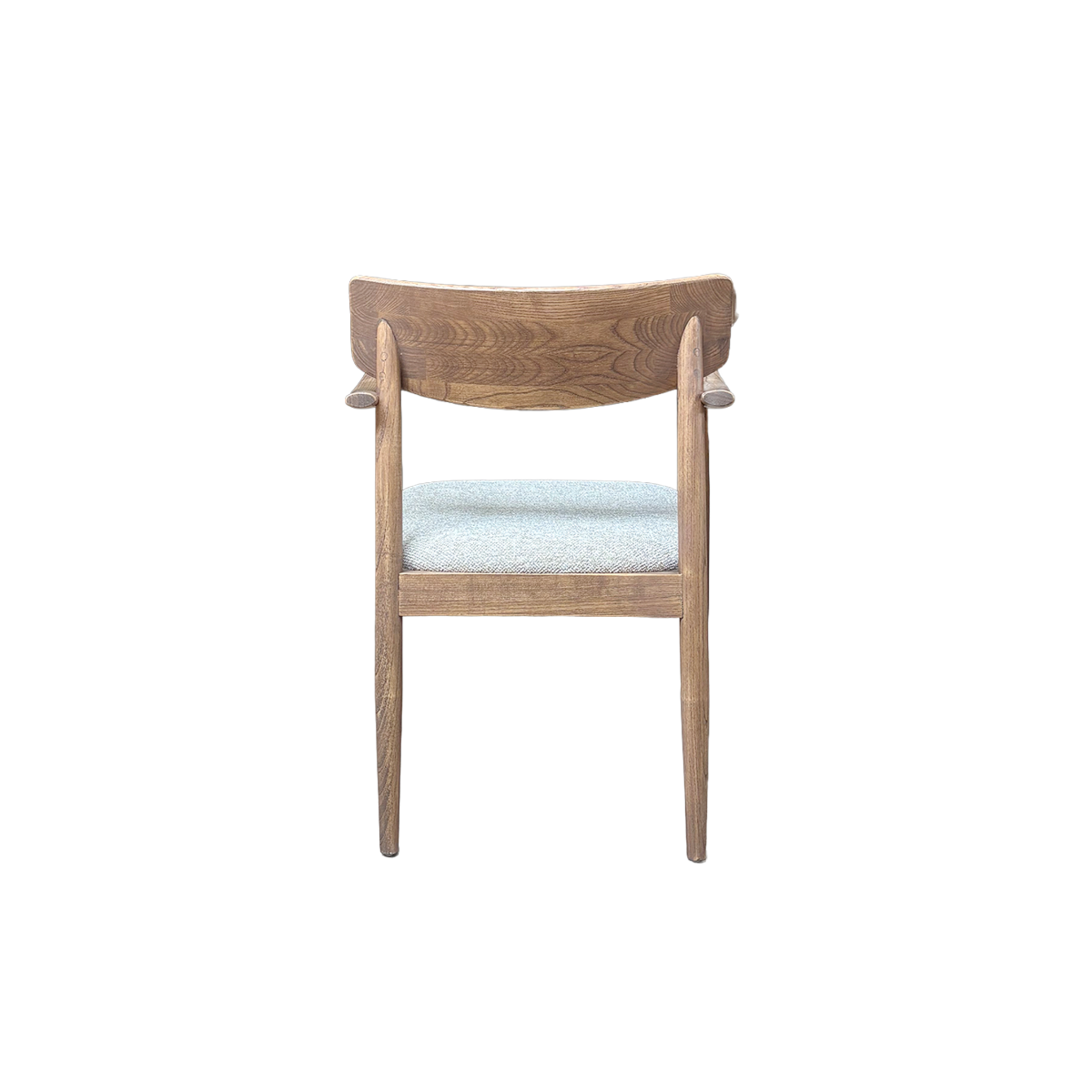 Chaise en bois d'orme et tissu Calyra