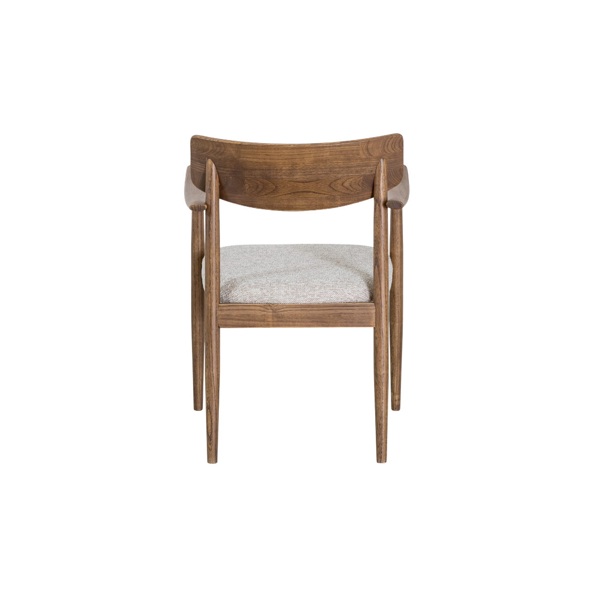 Chaise en bois d'orme et tissu Calyra