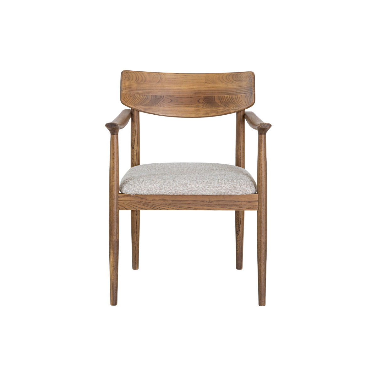 Chaise en bois d'orme et tissu Calyra