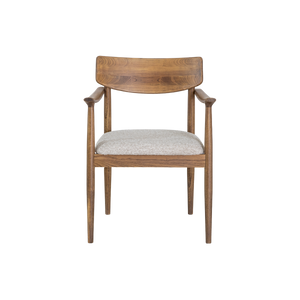 Chaise en bois d'orme et tissu Calyra