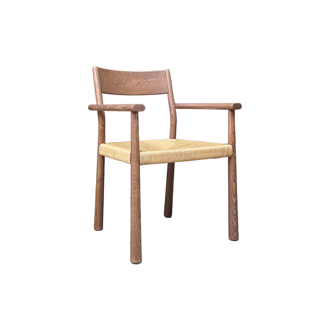 Chaise en bois d'orme et en cordes Lioria