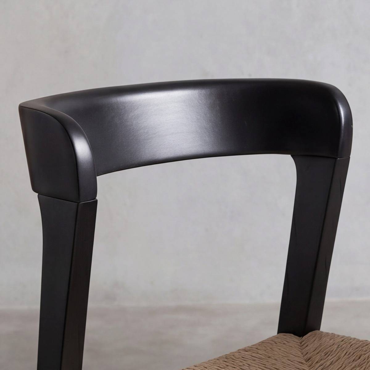Chaise en bois de chêne noir et en corde Auren (lot de 2)