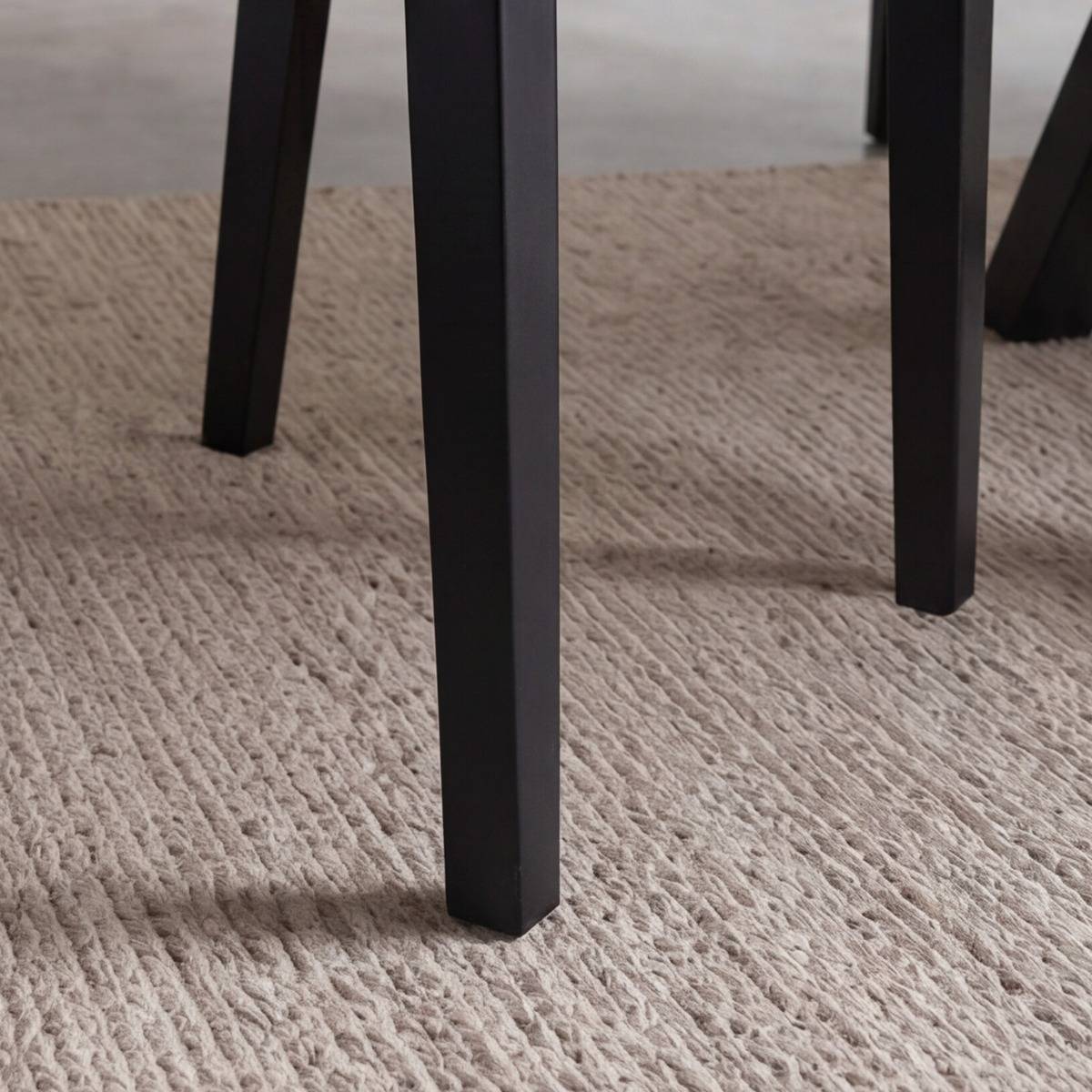 Chaise en bois de chêne noir et en corde Auren (lot de 2)