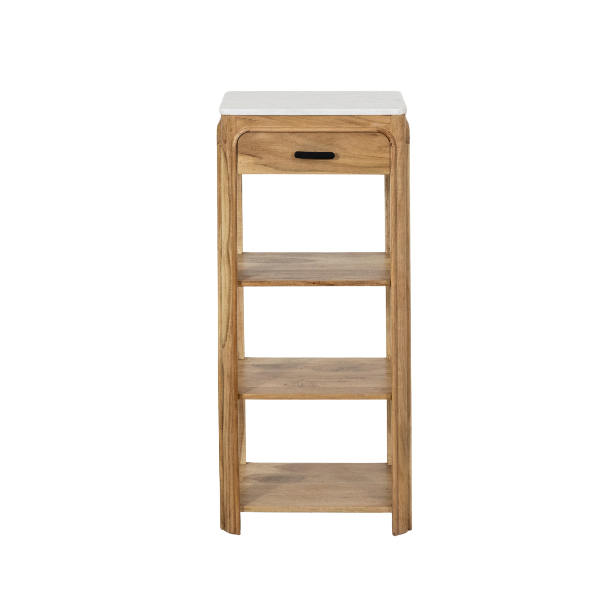 Console avec tiroir en bois d'acacia et marbre Emyr