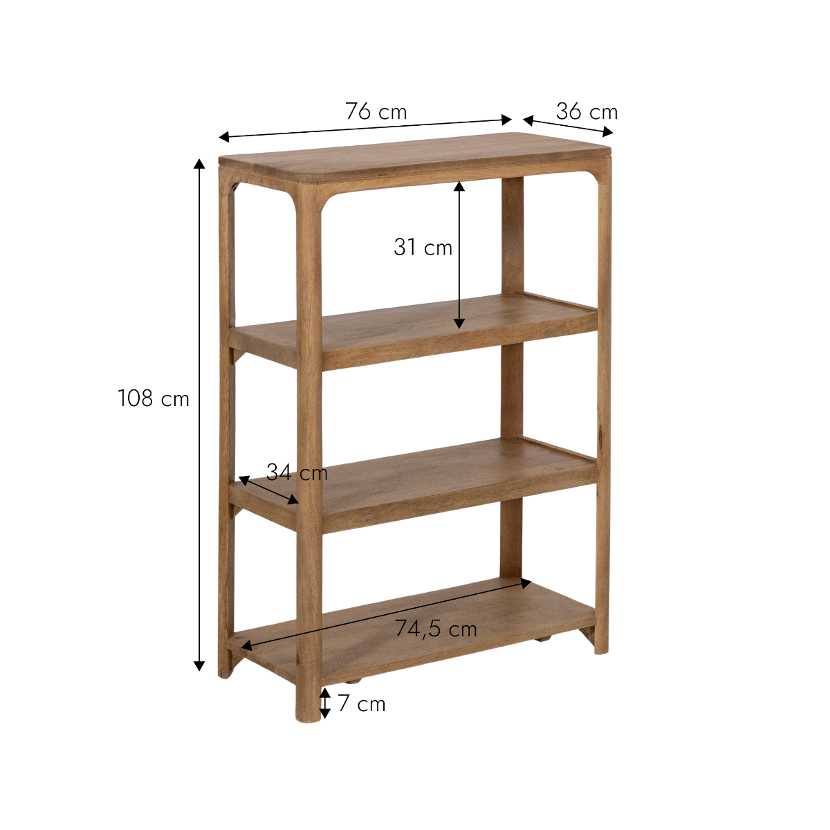 Etagère en bois de manguier Emyr