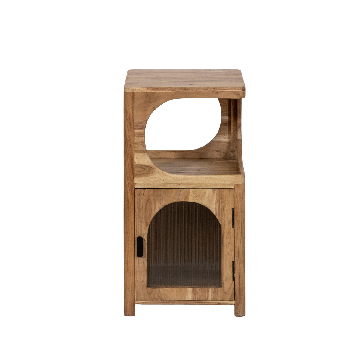 Petite étagère en bois d'acacia et métal Emyr