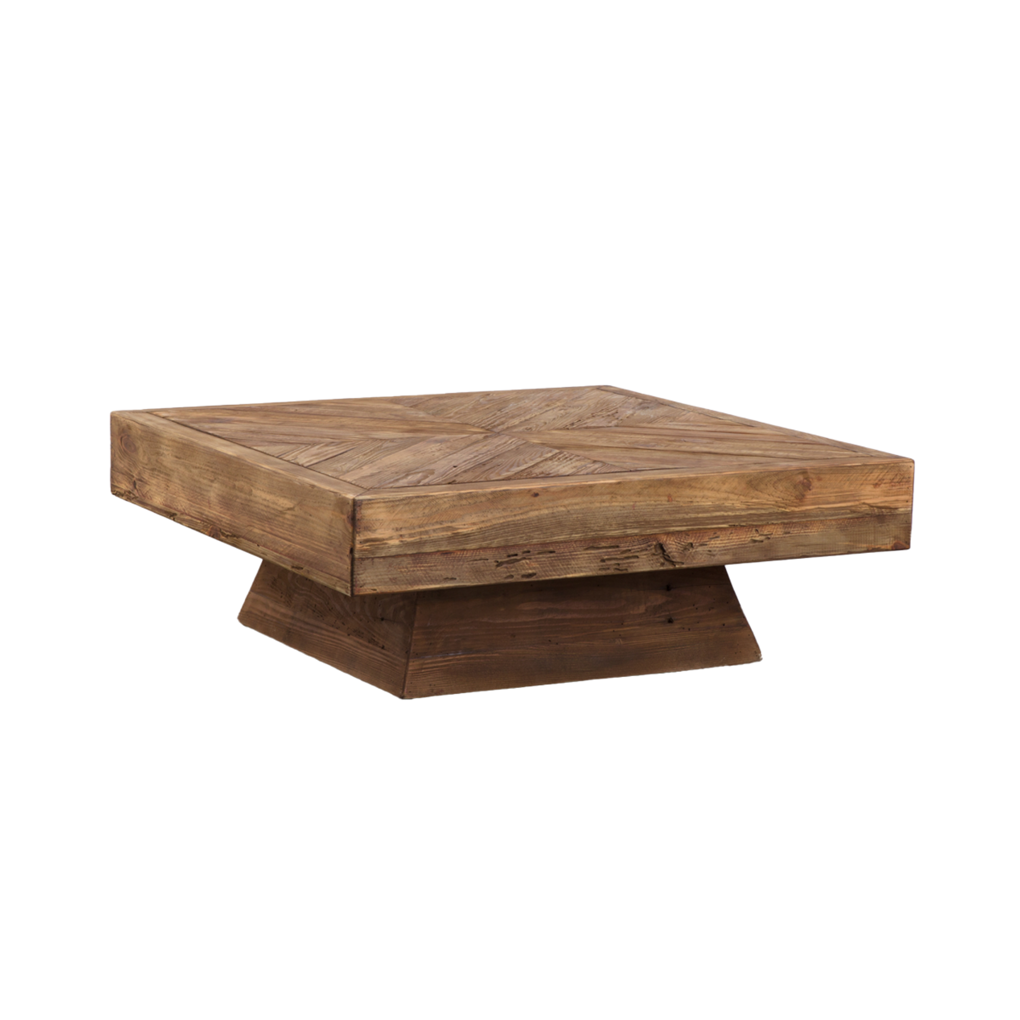 Table basse carrée en bois recyclé Blaise