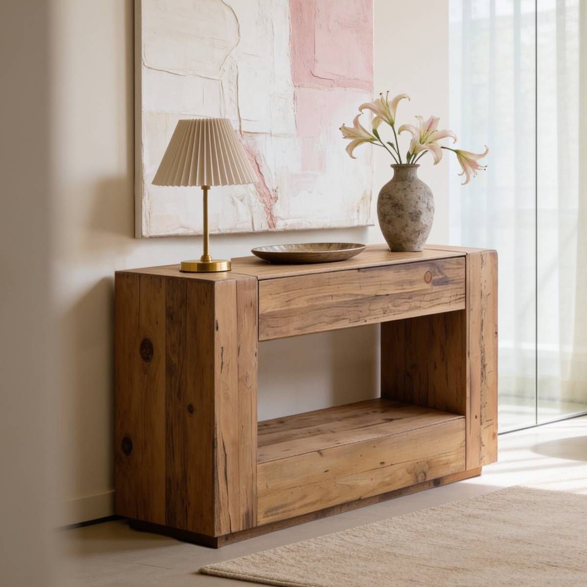 Console en bois recyclé Blaise