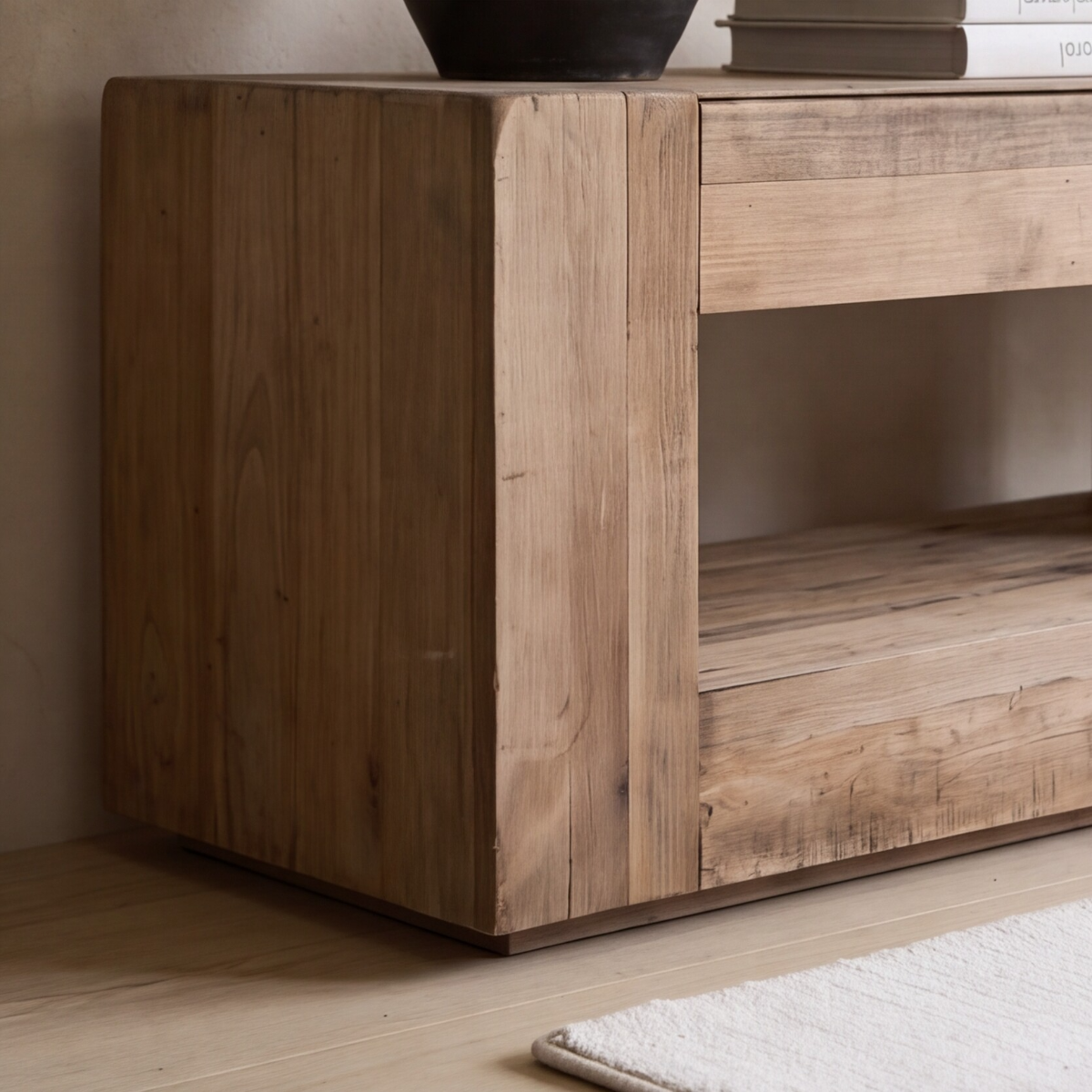 Meuble TV en bois recyclé 210 cm Blaise