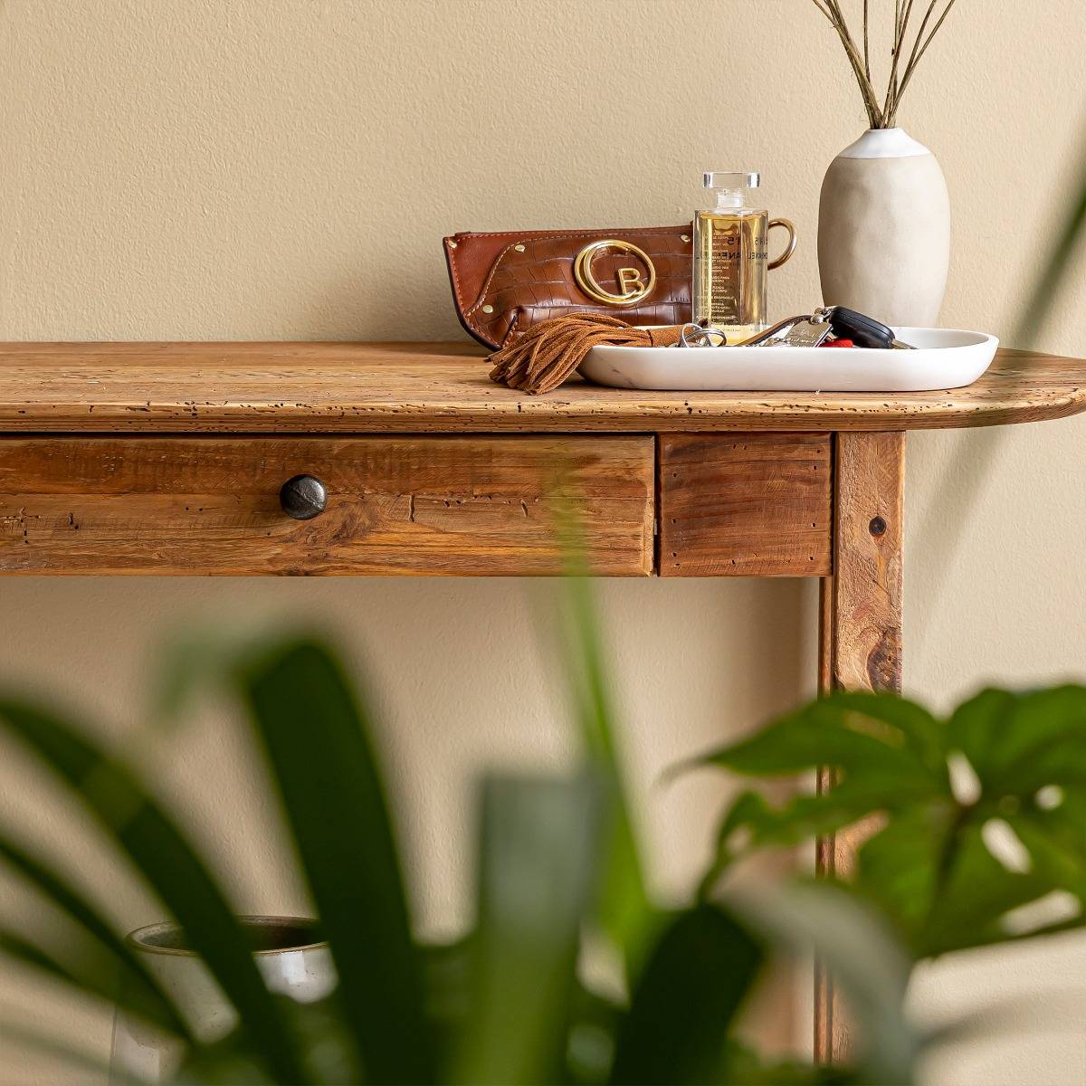 Console en bois de pin recyclé Blaise