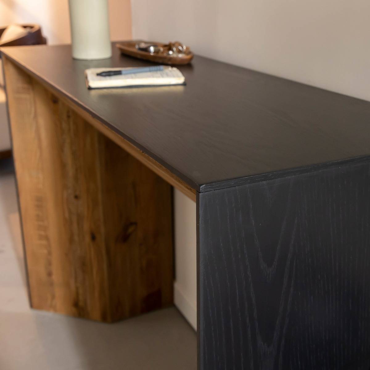 Console en pin recyclé Constance